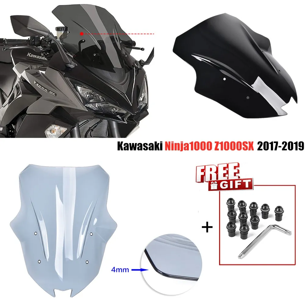 Для Kawasaki Ninja 1000 Z1000SX ветровое стекло козырек ветрового стекла Viser ветровой дефлектор Ninja1000 аксессуары для мотоциклов