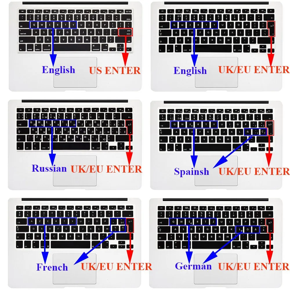Для нового Macbook Air 13 чехол+ клавиатура чехол для Apple Macbook Air Pro retina 11 12 13 15 Mac Book 15,4 13,3 дюймов чехол для ноутбука