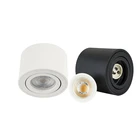 Диммируемый светодиодный круглый светильник с поверхностным креплением 7 Вт 10 Вт GU10, цилиндрический потолочный Точечный светильник, лампа для спальни