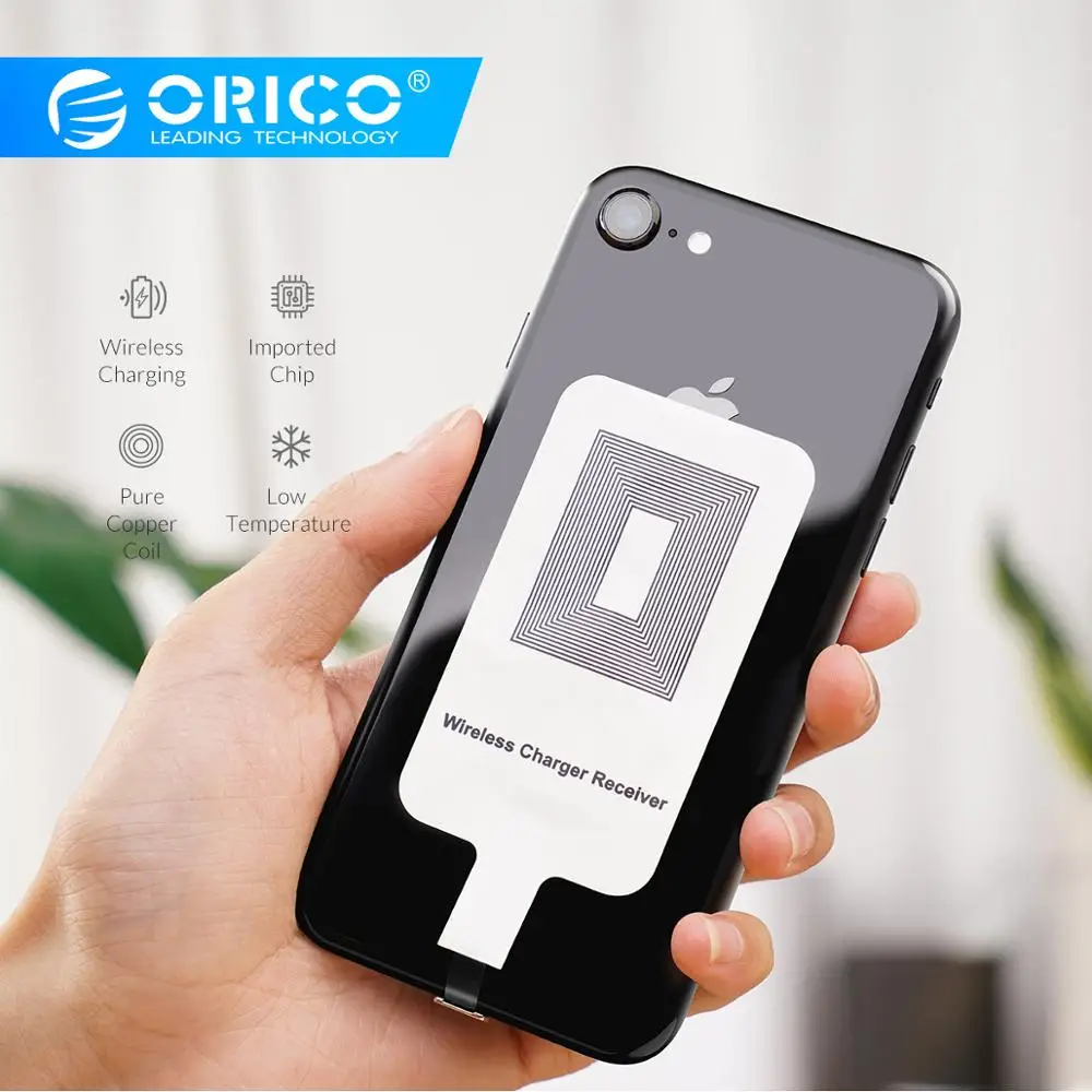 ORICO QI Беспроводное зарядное устройство приемник для iPhone беспроводной зарядный приемник для телефона Micro usb type-c