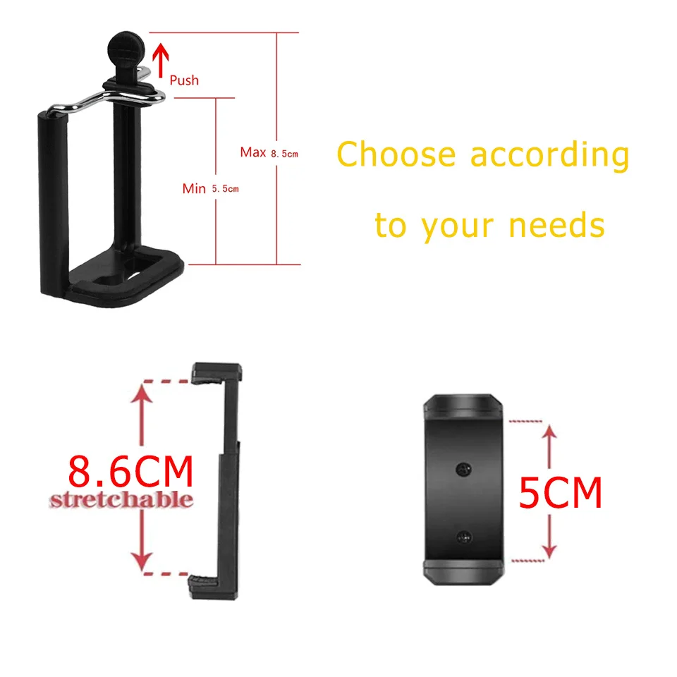 

Lightweight Camera Phone Tripod Portable AdjustableStand Mount Holder Clip Bluetooth Remote Control For Live Youtube Cellphone