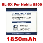 Аккумулятор LOSONCOER 1850 мАч для Nokia 8800, N73I, 8800s, 8801, 886
