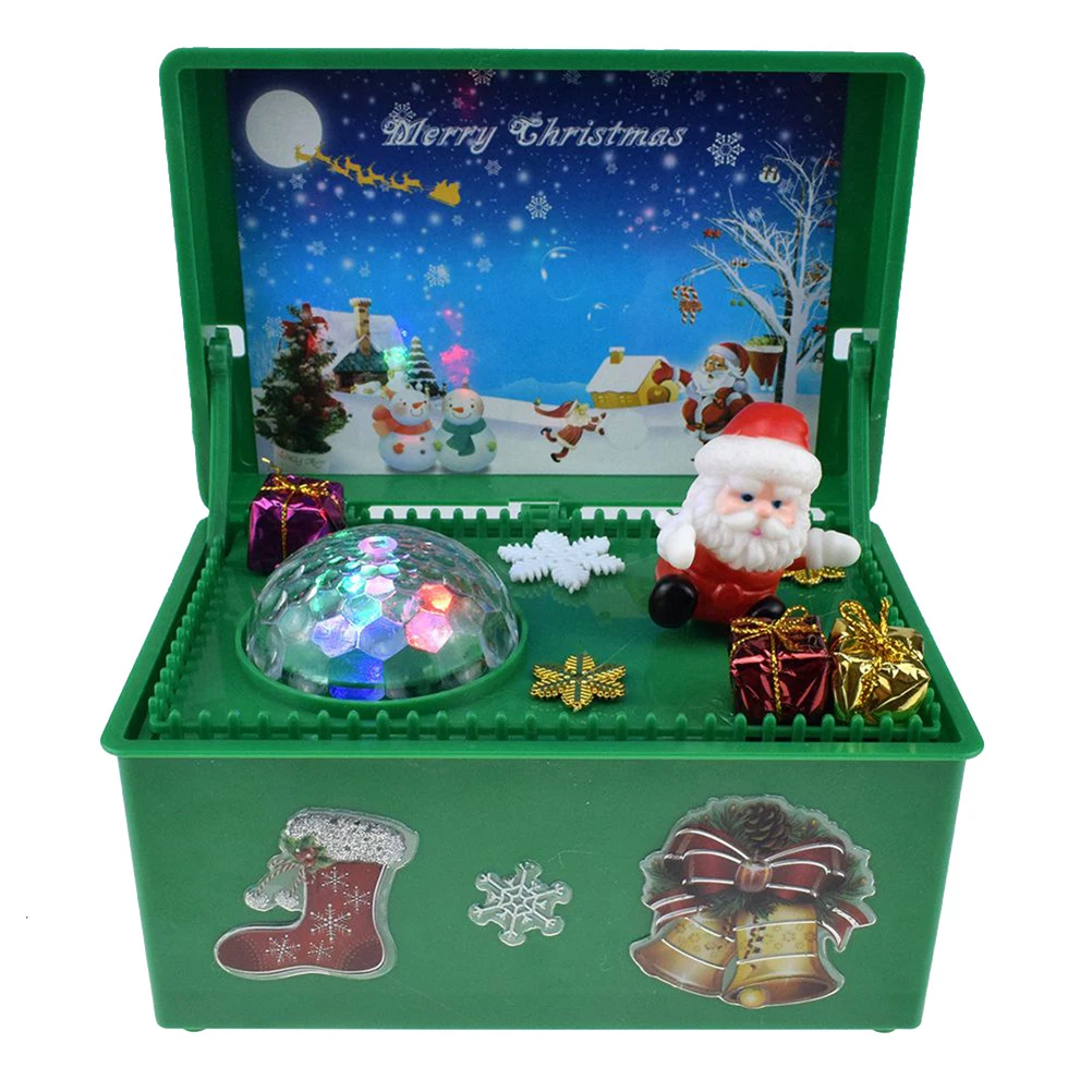 

Electric Santa Claus Music Toy with Light Novelty Christmas Music Box Vocal Toys for kids Christmas Gift