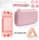 10 в 1 для Nintendo Switch  Switch Lite Pink Sakura дорожная сумка в комплекте подставка захваты для большого пальца Защитная крышка стеклянная пленка