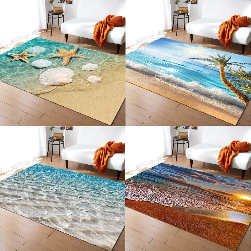 

The sea by the sea Outdoor carpet music design rug bedroom decor prayer mat hallway carpet Carpet in the bedroom kids room rug