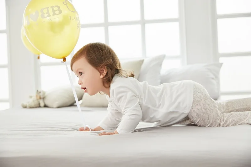 Детский пижамный комплект из 2 предметов хлопковая осенне-зимняя одежда для