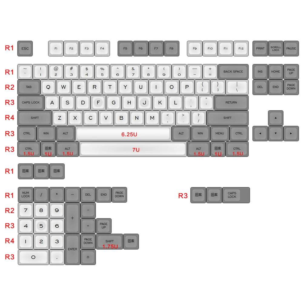127 клавиш ABS ключ крышка s для Cherry Mx Переключатель механическая клавиатура Filco