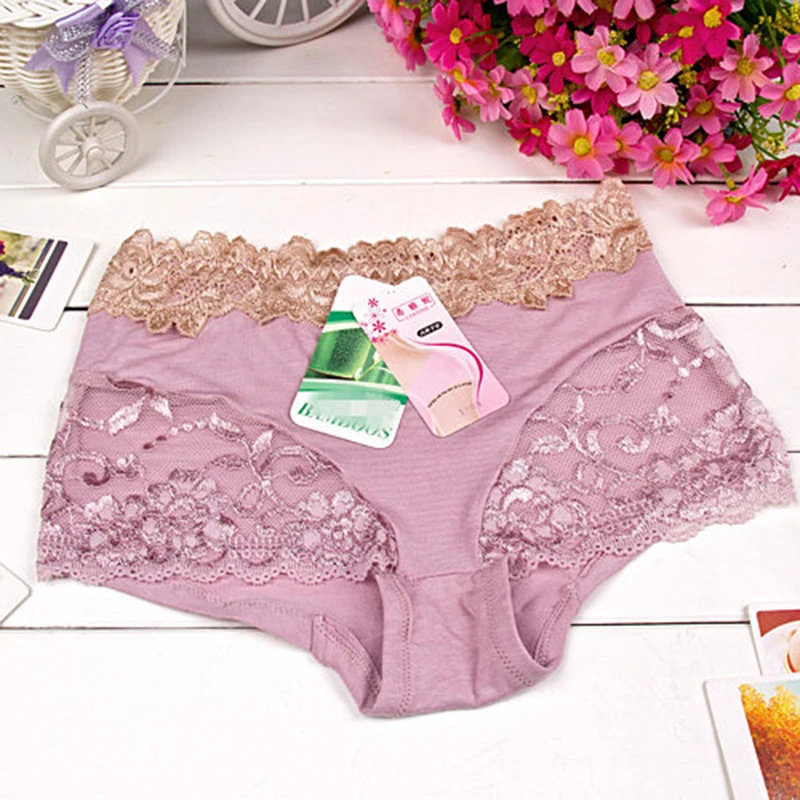 

5pcs Women Lace Panties Floral Sexy Breathable Soft Lingerie Female Briefs Underwear Ladies Panty Underpants