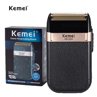 kemei km 2024 electric shaver for men twin blade reciprocating cordless razor usb rechargeable shaving machine barber trimmer