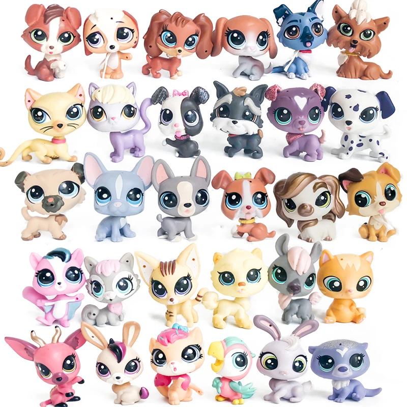 FGHGF 10 шт./лот коллекция для питомцев фигурка колли Собака Кошка Птица риббат