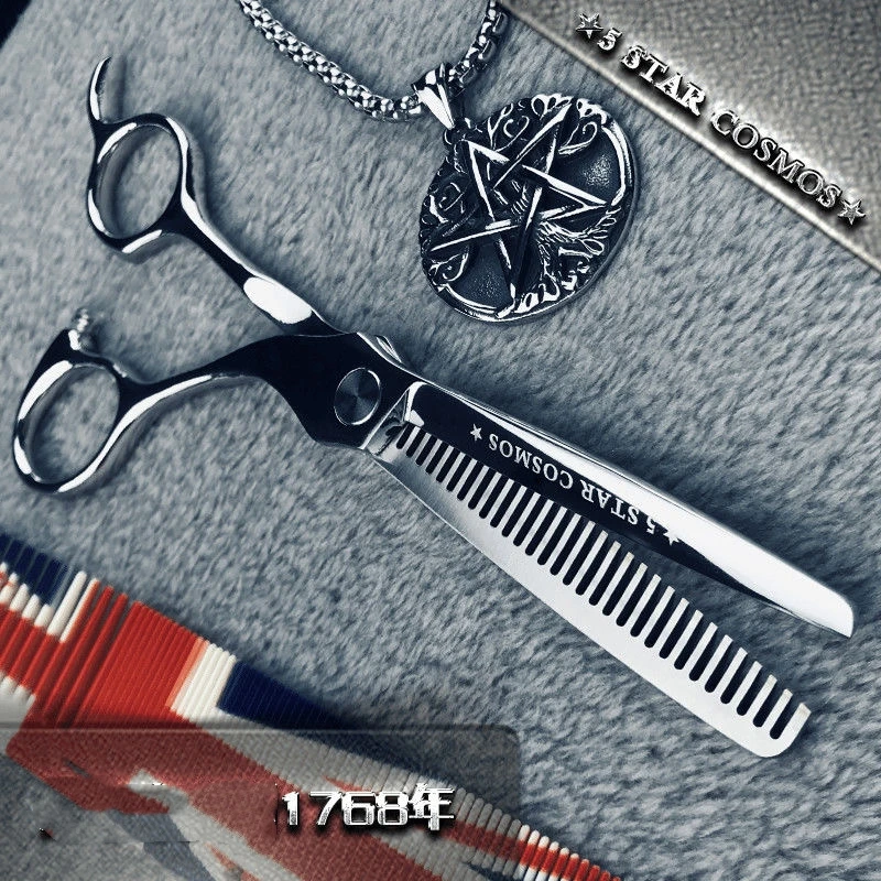 

6 Professional Hair Salon Structure Scissors Set Cutting Barber Haircut Thinning Shear Scissors Hairdressing Hair Tools Scissors