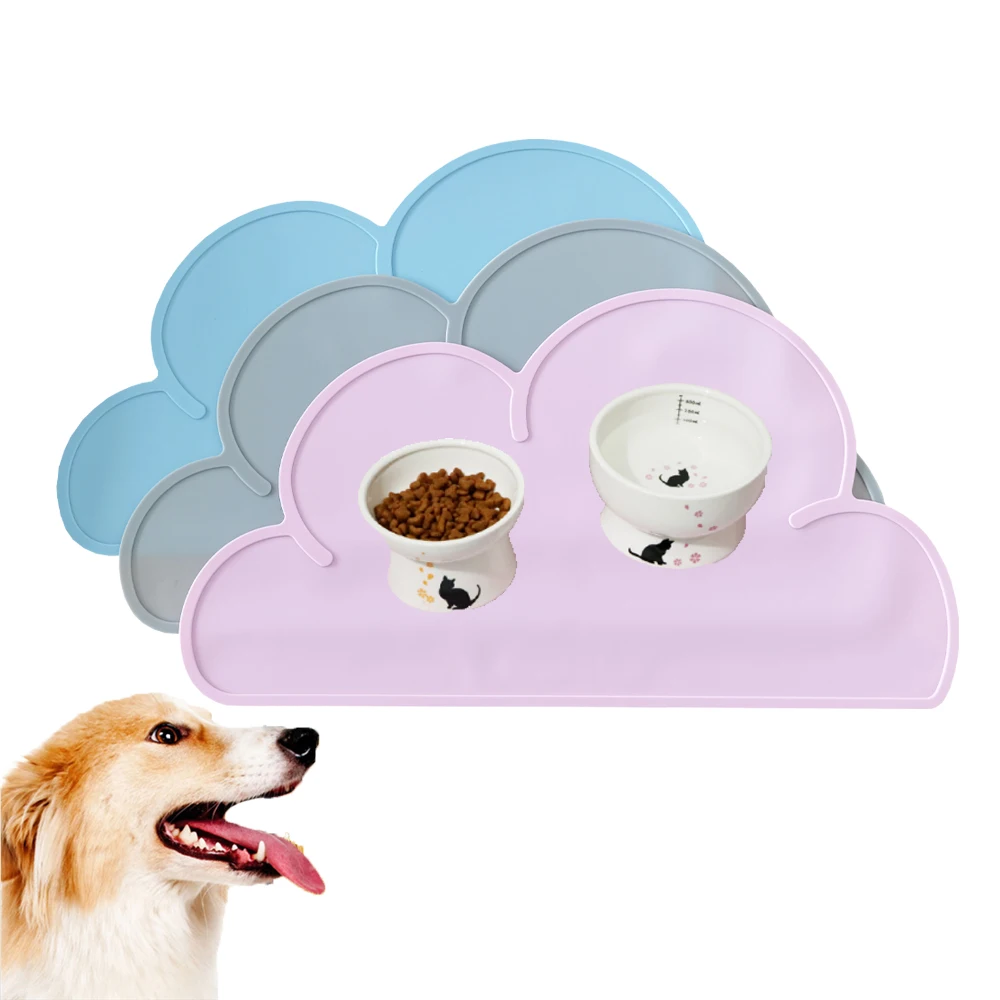 

Lovely Cloud Shape Placemat Kids Plate Mat Food Grade Silicone Table Pad Waterproof heat insulation Kitchen gadget Easy Cleaning