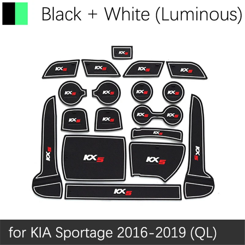 Противоскользящий коврик для KIA Sportage 2016 2019 QL 4th Gen MK4 KX5 слот ворот Coaster анти грязный
