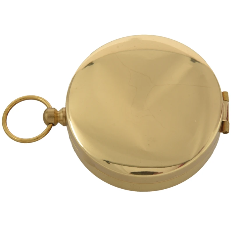 Классические латунные карманные часы стиль кемпинг компас | Спорт и развлечения