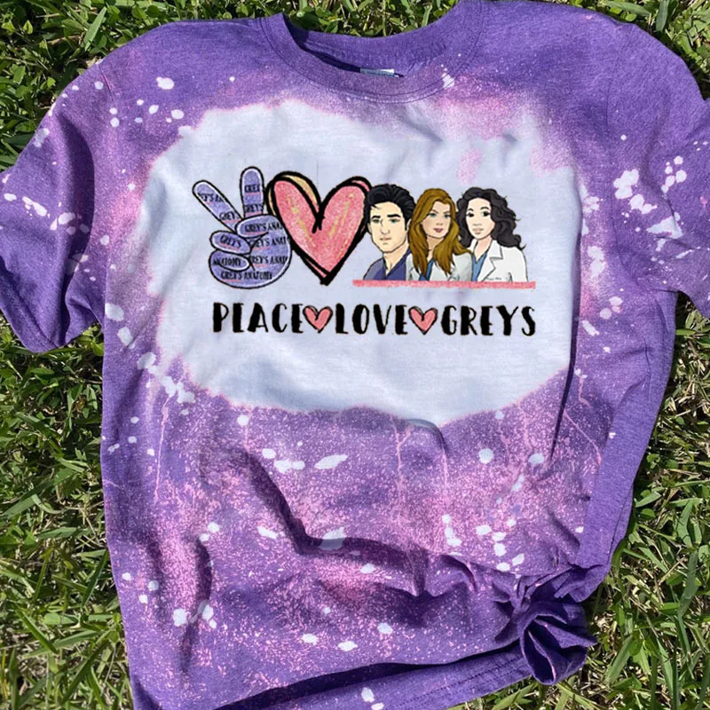 

Grey's Anatomy T-shirt Fashion tie-dye short-sleeved T-shirt