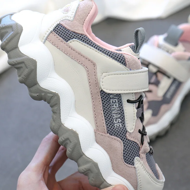 Kids Sport Sneakers Boys Brand Running Shoes Baby Girls Black Chunky Children Mesh Casual Trainers Spring New | Детская одежда и