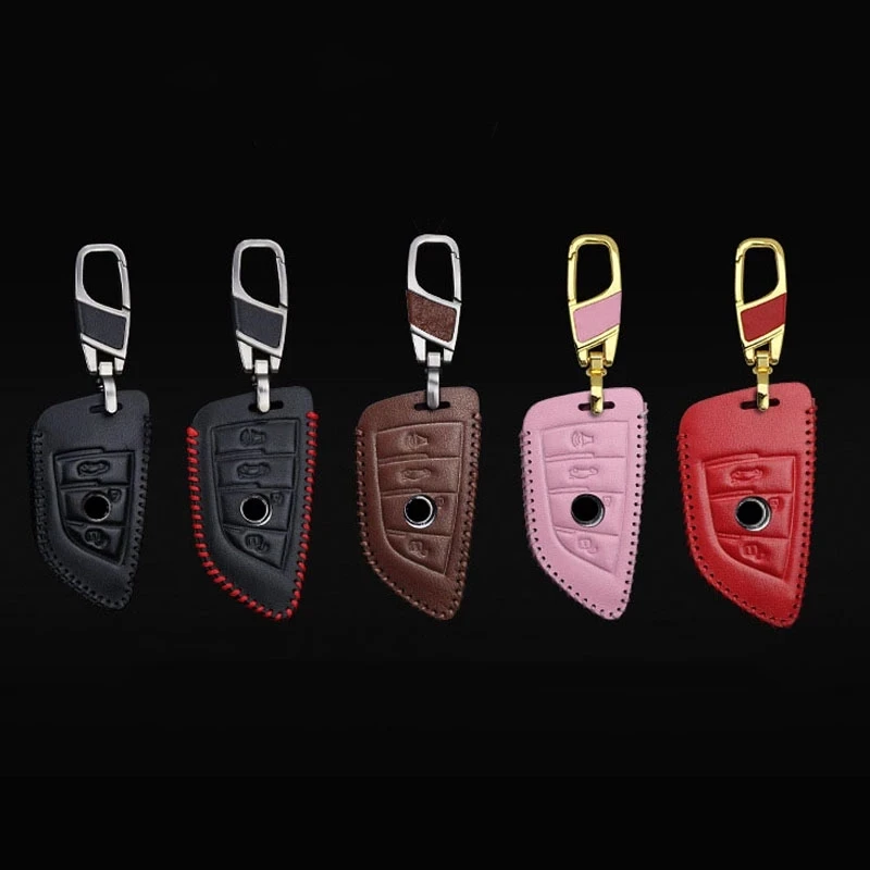 

Кожаный чехол для ключей от автомобиля, чехол для BMW 1 3 5 7 Series X1 X3 X4 X5 X6 M3 M5 F20 F30 F10 E30 E34 E70 F15 F16 F45 F46 G20 G30 G32 G11