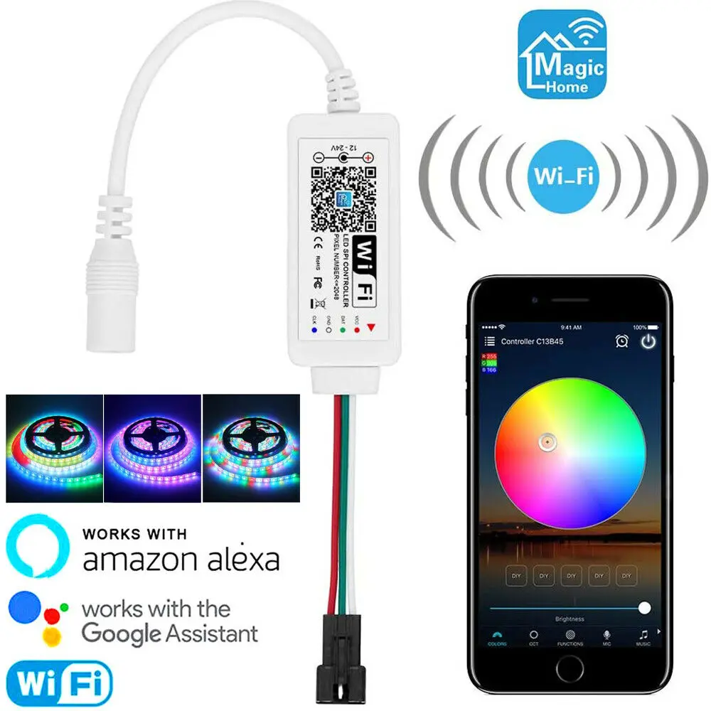 Мини-контроллер Magic Home для светодиодной ленты WS2811 SK6812 WS2812B | Лампы и освещение