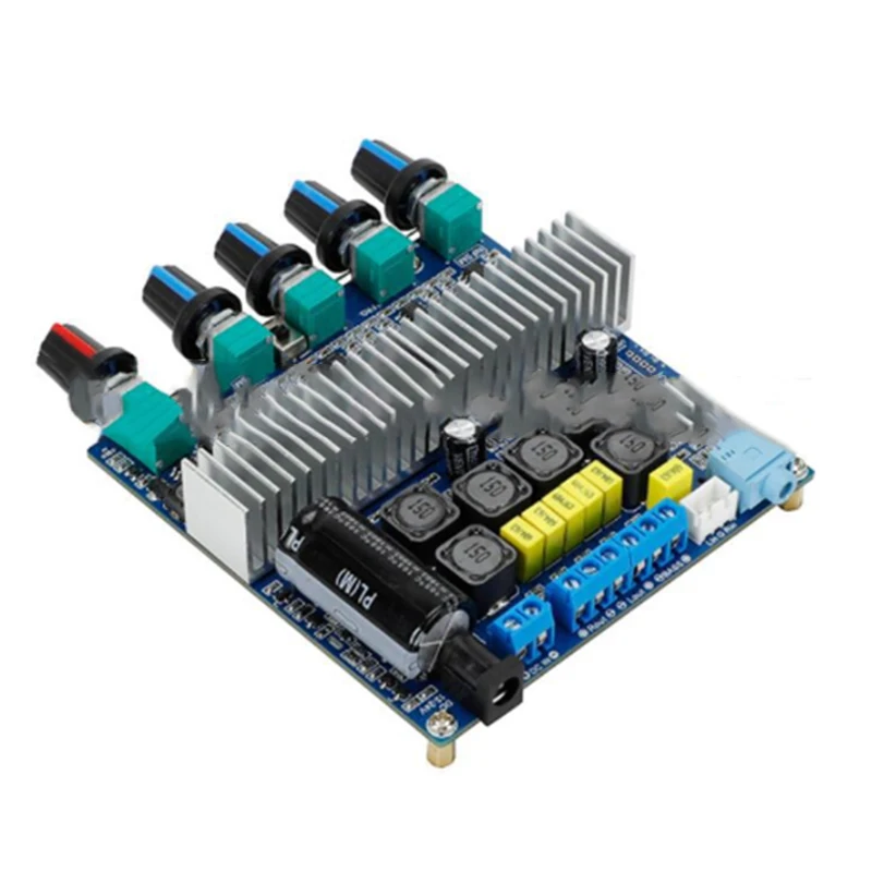 

RISE-2X50W+100W Bluetooth 5.0 Power Amplifier Board TPA3116D2 2.1 Channel o Stereo Subwoofer Power Amplifier Board