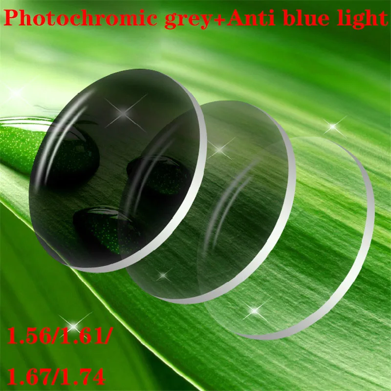 Zerosun Aviation Eyeglasses Frame Men Women Oversized Glasses Man Women's Eyeglass Spectacles for Myopia Diopter Prescription - Цвет оправы: 1.67 photochromic