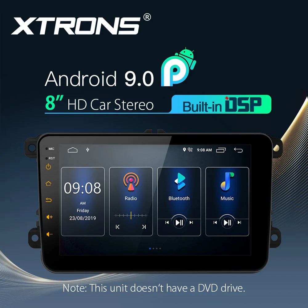 XTRONS 8 ''Android 9 0 DSP Автомобильный мультимедийный стерео радио плеер для VW Polo Touran