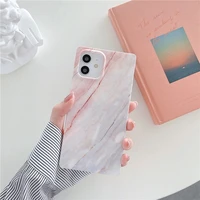 square classic marble texture matte phone case for iphone 12 11 pro max xr xs max x xs 7 8 plus 12 mini 11 shockproof back cover