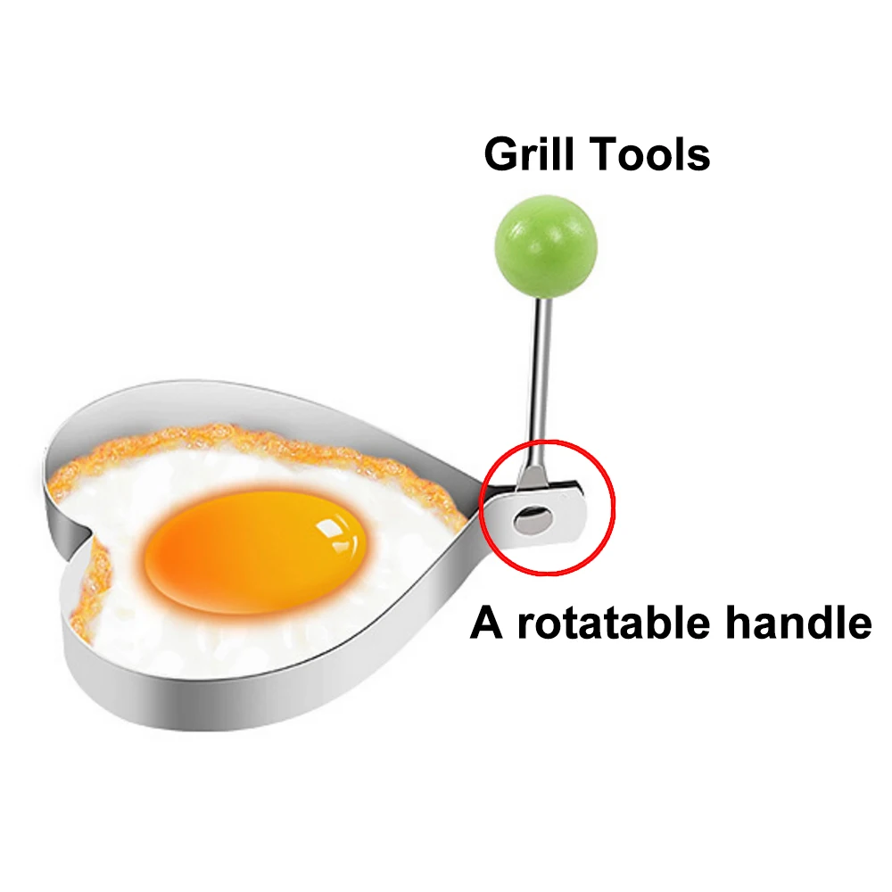 Жареное яйцо искусственная кожа нержавеющая сталь выпечка блинчиков|Кольца для