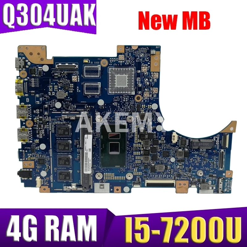 

Akemy Q304UAK материнская плата для ноутбука ASUS Q324UAK Q324UA Q324U материнская плата 90NB0AL0-R00060 4 Гб RAM I5-7200U