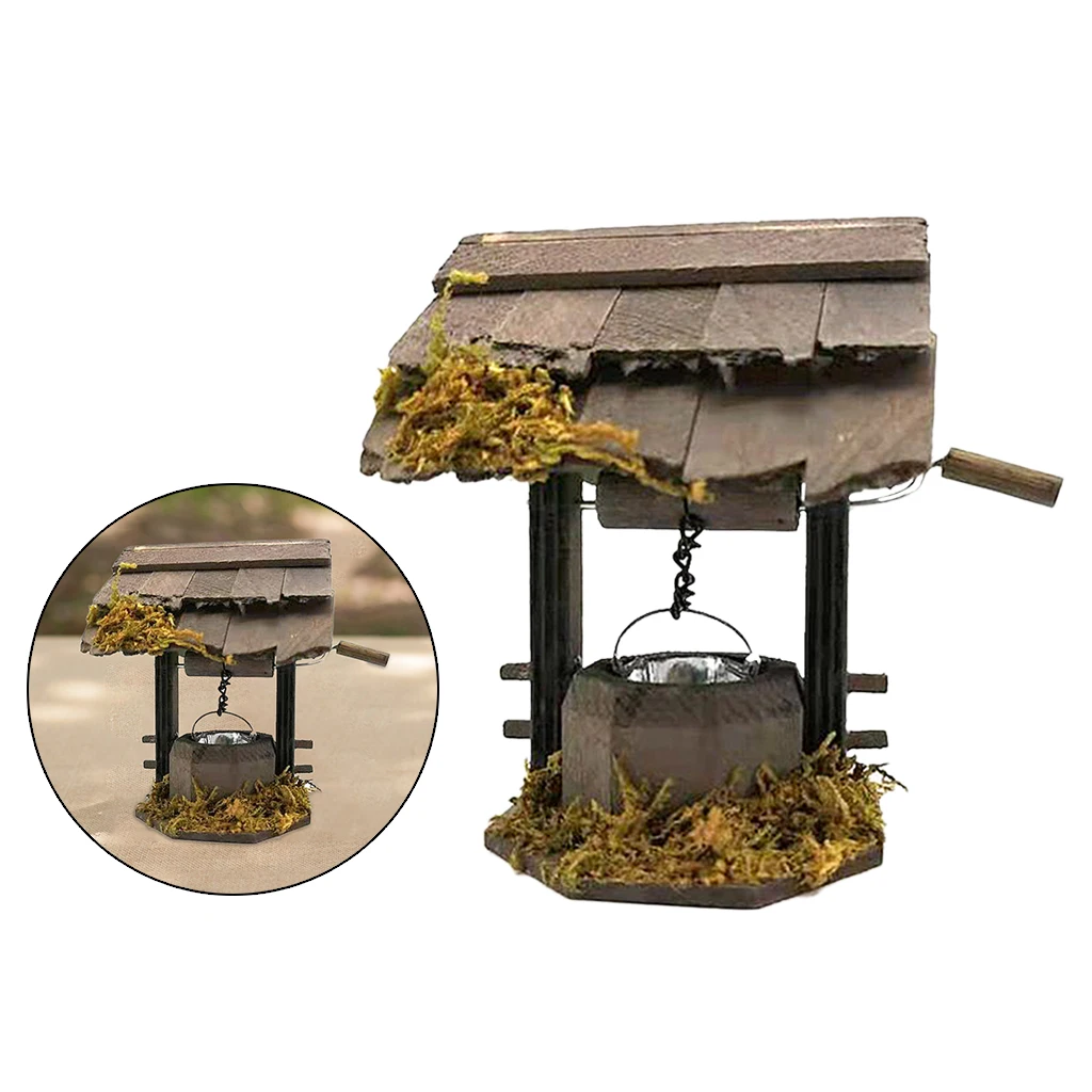 Simulation 1/12 Scale Dollhouse Miniature Wooden Model Doll House BJD Scene Decoration Accessories