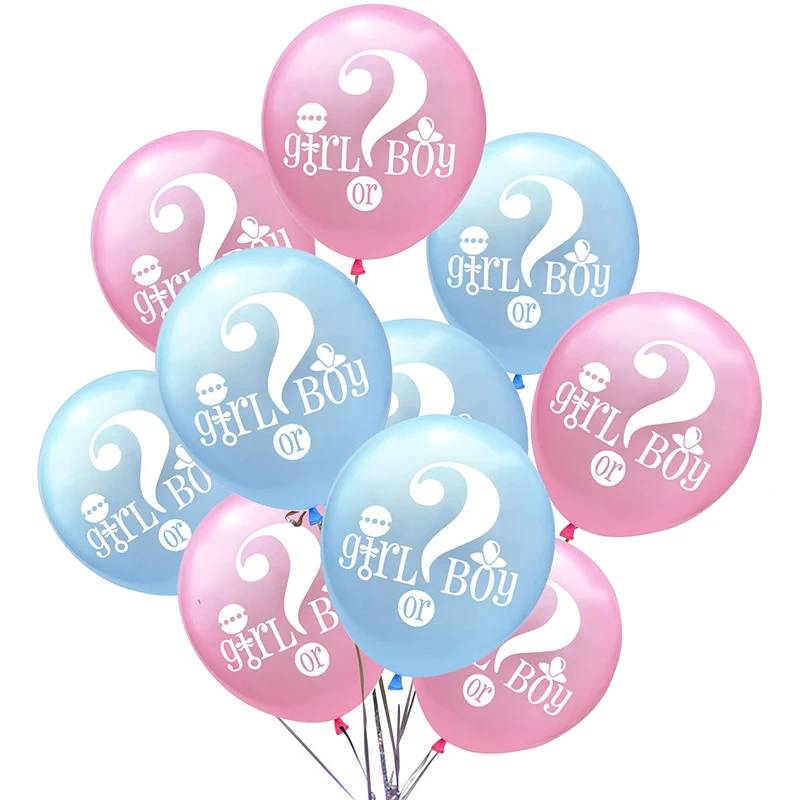 

ZLJQ Gender Reveal Girl or Boy Latex Balloon Baby Shower 36Inch Balloons Birthday Party Decorations Kids Favor Supplise