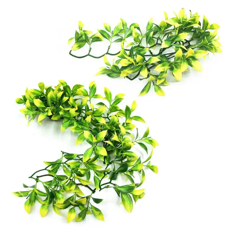 Рептилия аквариум озеленение искусственное пластиковое растение с