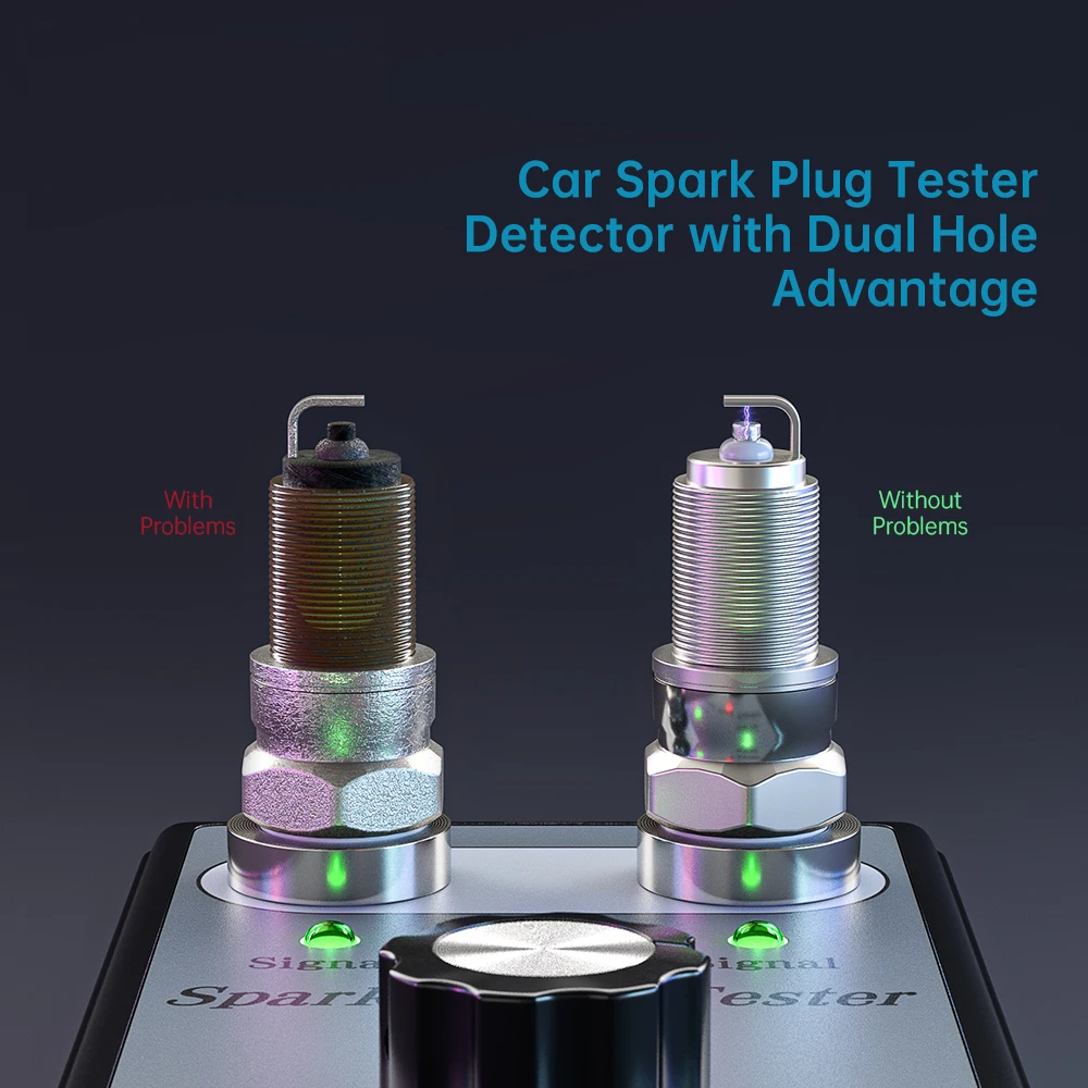 Тестер зажигания автомобиля диагностический прибор с двумя отверстиями для
