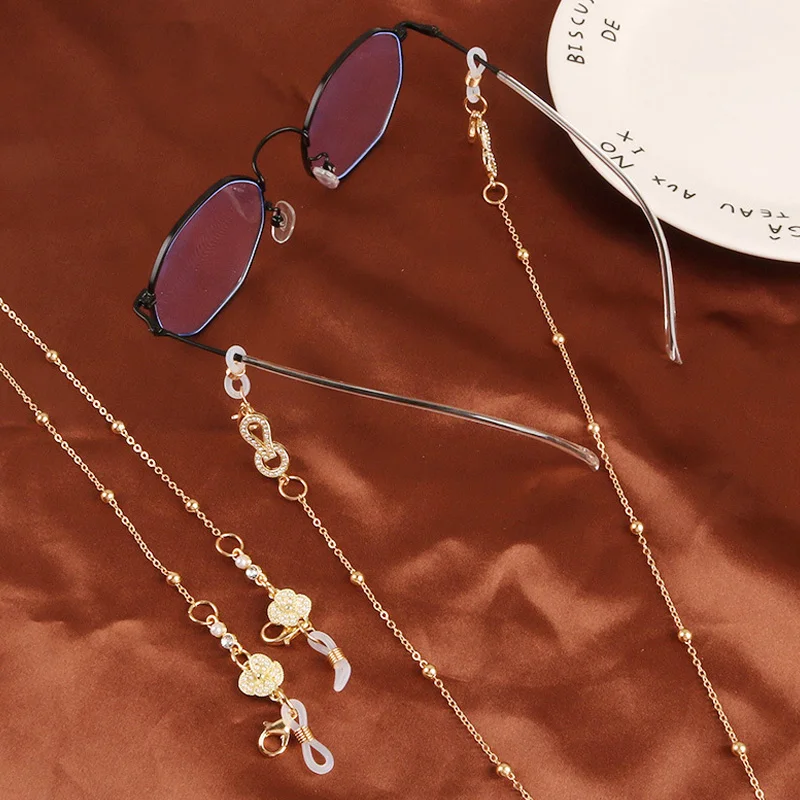 Женская цепочка для очков с полым сердцем металлическая цепь чтения Ювелирное