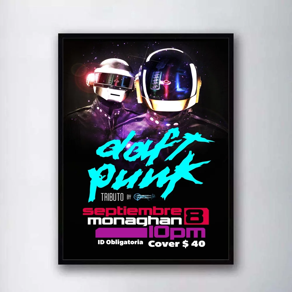 GX1965 Daft панк музыка звезда альбом картина маслом постер печать на холсте