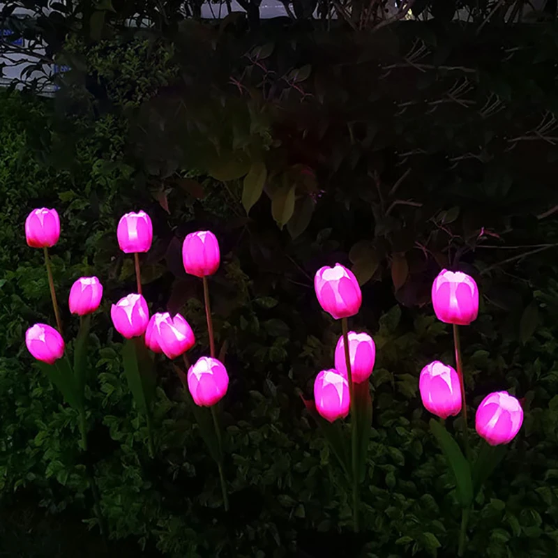 

Solar Lamp LED Outdoor Simulation Tulip Lawn Lamp Waterproof Garden Garden Park Path Corridor Lawn Decorative Lighting