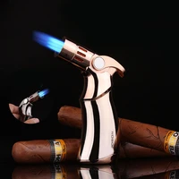 cigar airbrush quadruple flame lighter butane jet torch windproof gas lighters kitchen turbo lighter gadgets for men