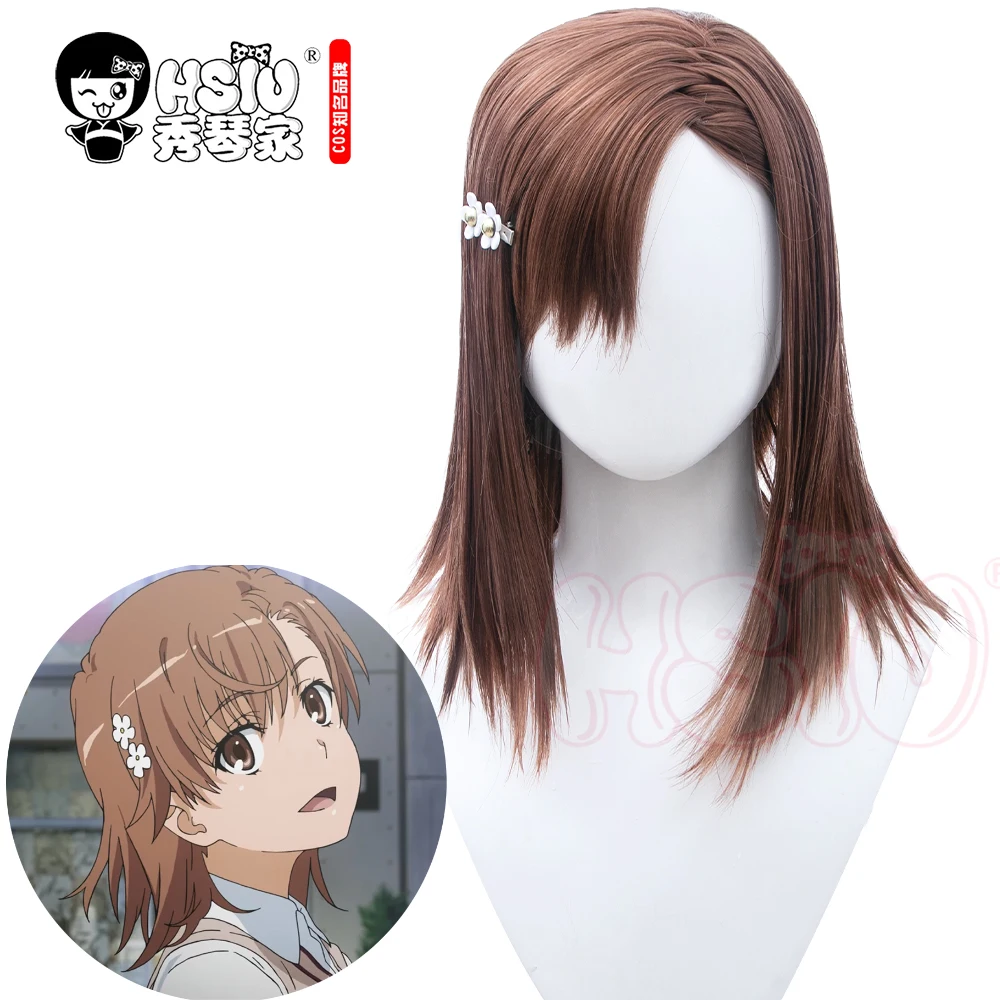 Парик для косплея HSIU Mikoto Misaka из аниме Toaru Kagaku без железного оружия