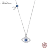 kaletine evil eye necklace pendant 925 sterling silver women luxury brand blue stone cz turkish jewelry fashion 2020