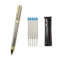 1pcs metal durable ballpoint pen rotating pen portable ballpoint pen oil pens exquisite writing tool