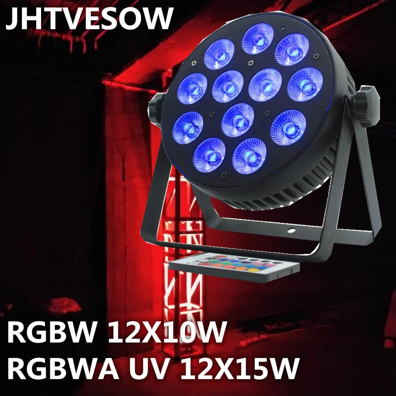 6 шт./лот Дискотека par led 12x12w rgbwa uv или 8w rgbw 4 в 1 light 50w 64 dj slim par|Эффект освещения сцены|