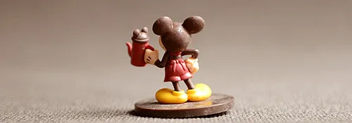 Оригинальные милые Редкие винтажные мыши в стиле официанта ПВХ фигурка игрушка