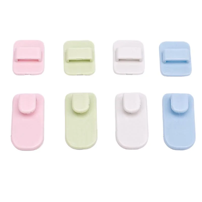 

4Pcs/Set Plastic Hooks Sticky Hook Set Practical Wall Storage Strong Hanger Holder Air Conditioner TV Remote Control Key Hook Up