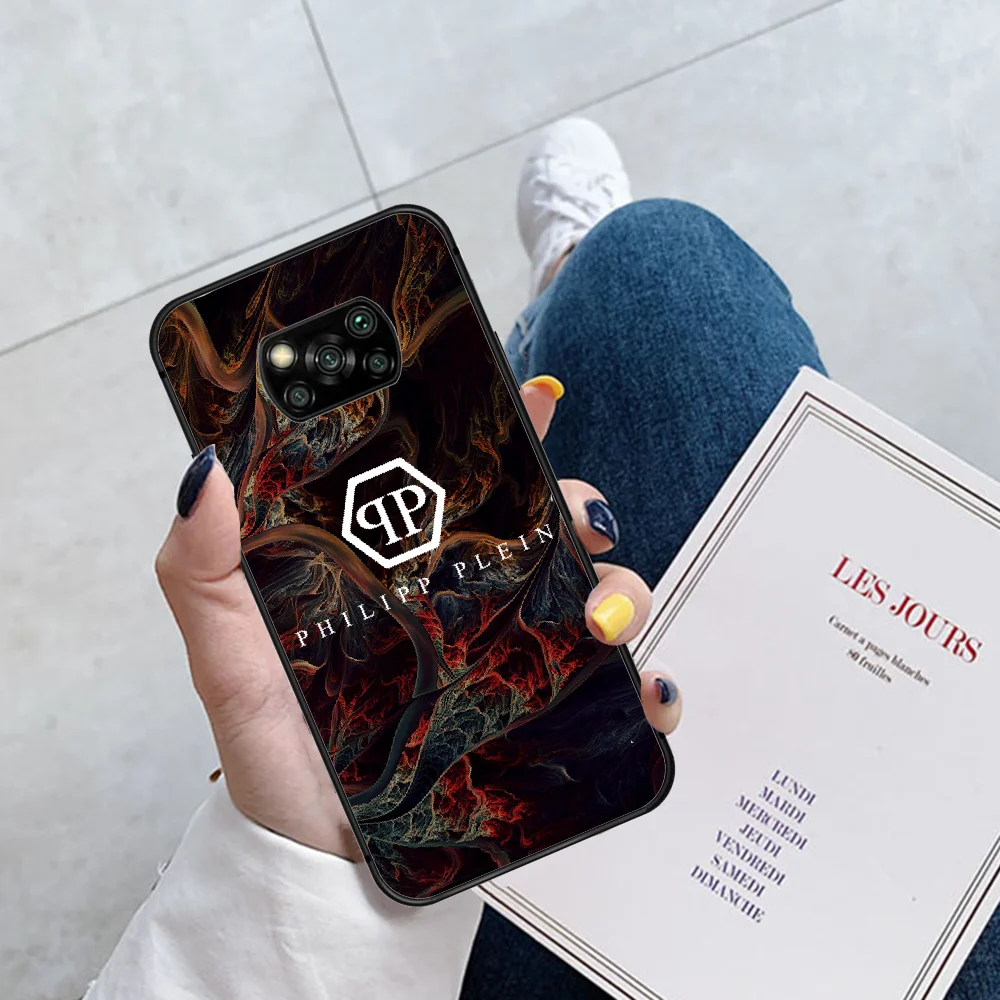 

Luxury Brand qp Philipp Phone Case Cover Hull For Xiaomi Mi A2 A3 8 9 SE 9T 10 10T Lite Pro Ultra Poco X3 black Back Soft Prime