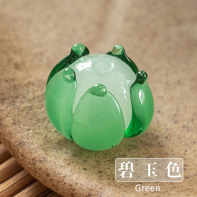 green 10 шт. 12 мм* 10 мм чешские стеклянные цветочные бусины для серьги для изготовления ювелирных изделий шпилька ручной работы аксессуары для DIY - Цвет: green