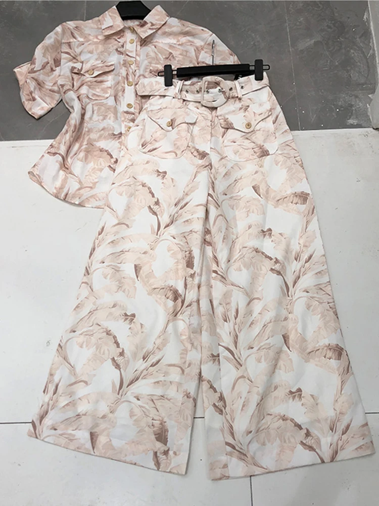 Бесплатная доставка рубашка в стиле ретро с принтом костюм из двух предметов