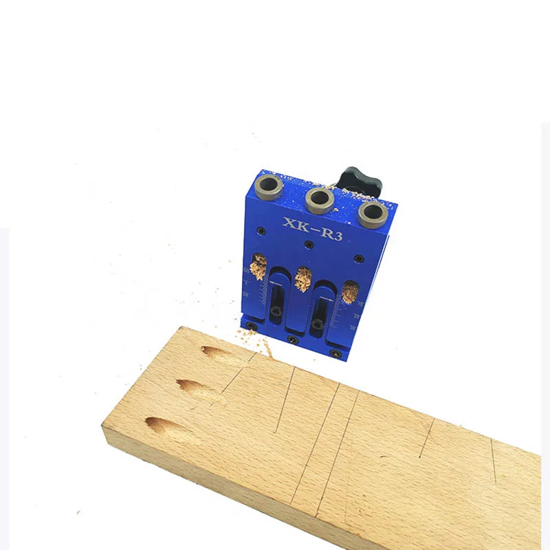 

adjustable Pocket Hole locator Jig Kit System For Wood Working Joinery Step Drill Bit 9mm Set For Carpenter WoodWorking Tools