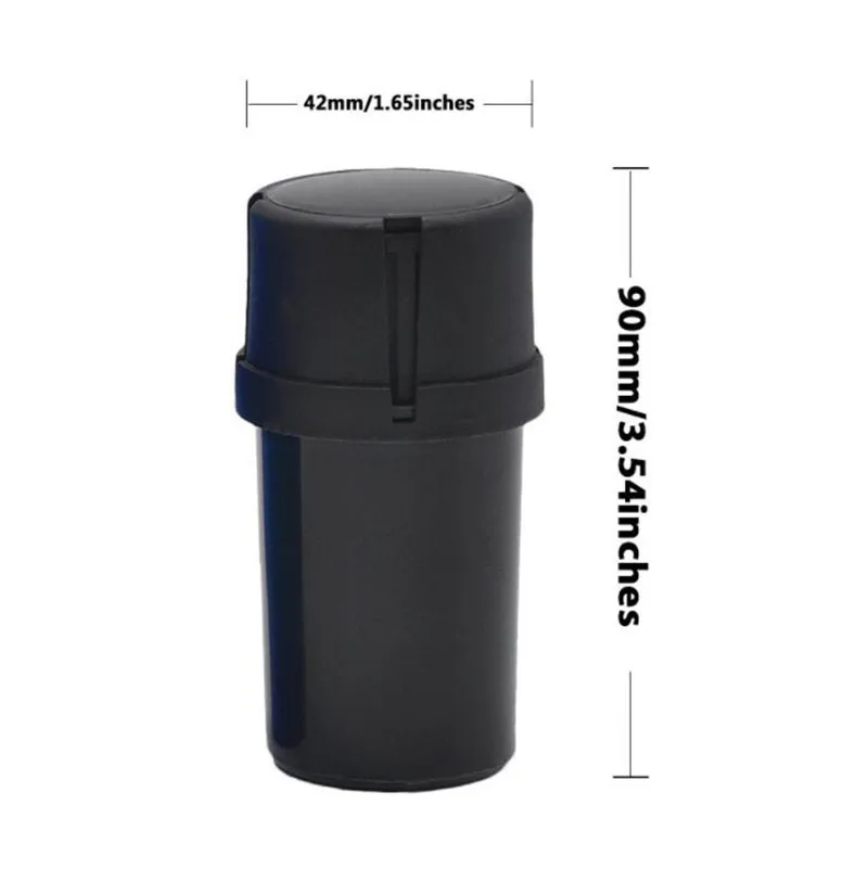 

Plastic Tobacco Grinder Medical Grade Spice Herb Crusher Tobacco Waterproof Storage Container Case