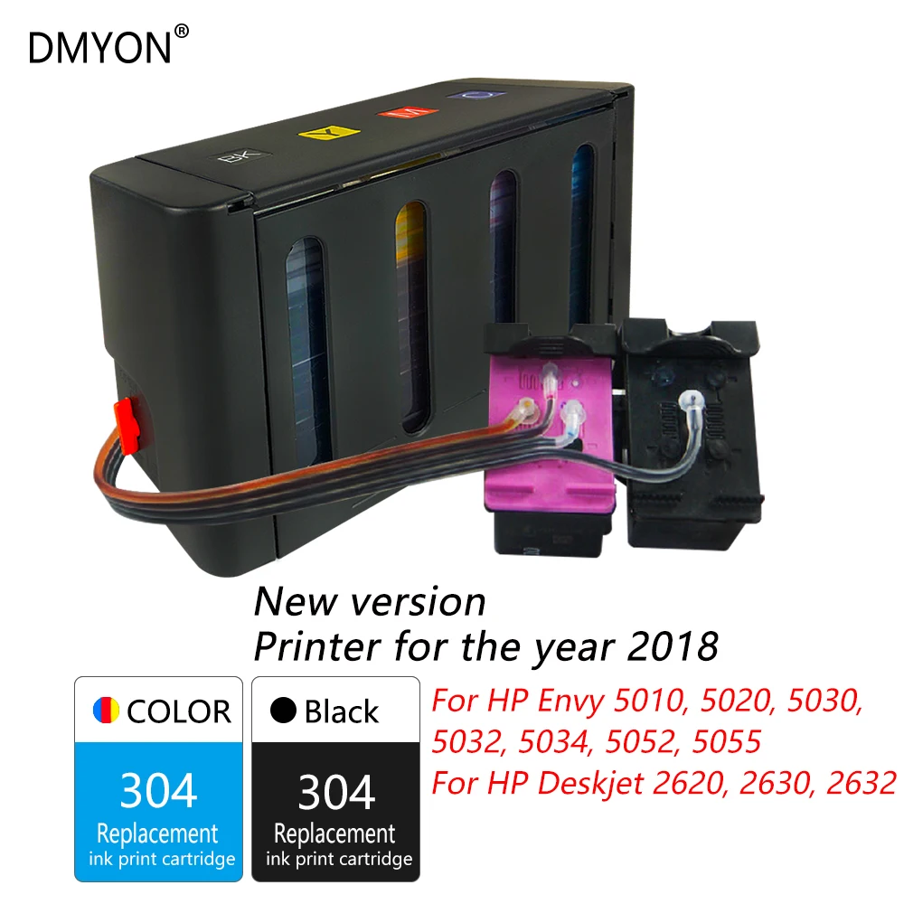DMYON 304 СНПЧ замена чернил для Hp зависти 5010 5020 5030 5032 5034 5052 5055 2620 2630 2632 принтеры |