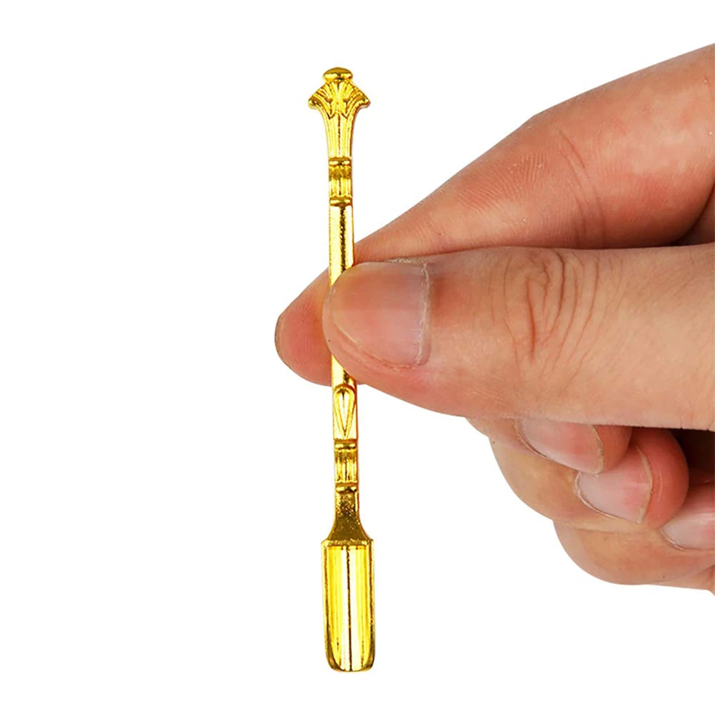 Новинка 4 шт./компл. Изысканные резные мини ложки металлическая Лопата