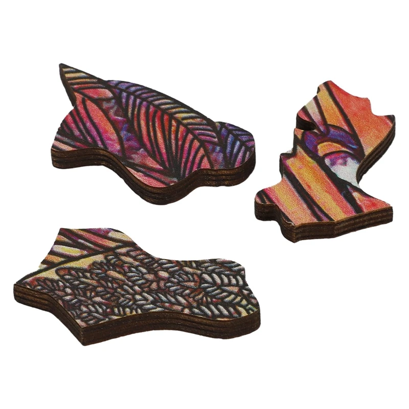 

3D Owl Wooden Animal Jigsaw Puzzle Shape Fun Colorful DIY Toy Puzzle Gift Interactive Game Educational Toy Gift
